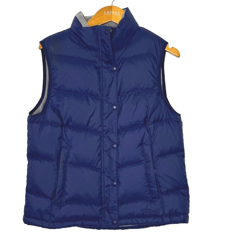 L.L. Bean Down Puffer Vest‎ Mens Medium Blue